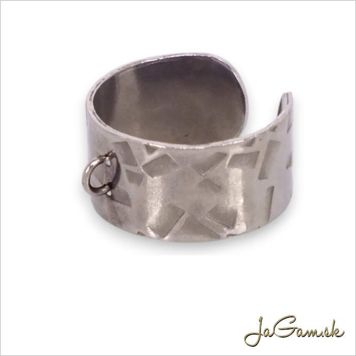 Základ na prsteň s krúžkom CHIRURGICKÁ OCEĽ (ch1731)